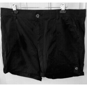 Lane Bryant Black Shorts Sz. 16  Elastic Waist NWT $39 Womens Shorts